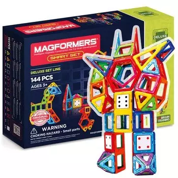 Магнитный конструктор Magformers 710001 Smart set, 144 детали