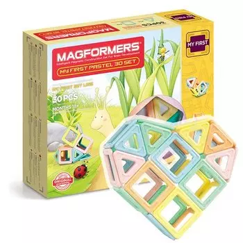 Магнитный конструктор Magformers 702013 My First Pastel, 30 деталей