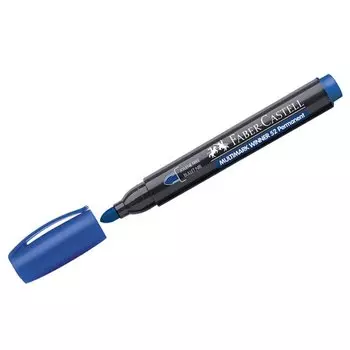 Маркер перманентный Faber-Castell Multimark Winner 52, пулевидный, синий