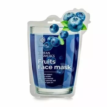 Маска для лица Fabrik тканевая Fruits с экстрактом черники Fabrik Cosmetology