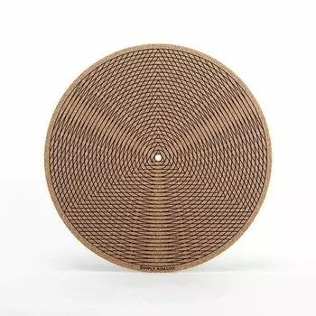 Мат из агломерированной пробки с рисунком Simply Analog "Tricircle", 30 см