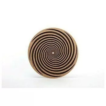 Мат из агломерированной пробки с рисунком Simply Analog "Vertigo", 30 см