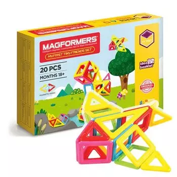 Магнитный конструктор Magformers 702004 Tiny Friends, 20 деталей