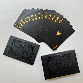 Цвет: черное золото, игральная карточная игра, игральные карты, водонепроницаемый покерный костюм, волшебная посылка Dmagic, подарочная коллекция для настольной игры