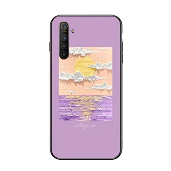 Чехол для телефона с 3d художественной росписью для OPPO Find X5 X3 X2 A93 Reno 8 7 Pro A74 A72 A53, мягкий черный чехол для телефона OPPO Find X5