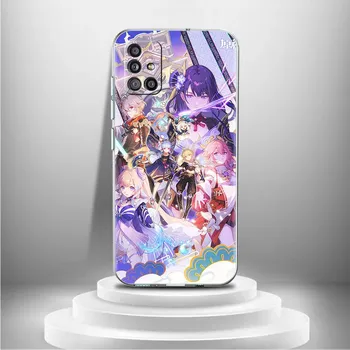 Чехол Genshin Impact Beelzebul Ya Miko для Samsung Galaxy A52 A32 A12 A71 A21s A22 A51 A50 A23 A31 A50 A41, мягкий чехол для телефона Samsung A12
