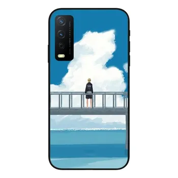 Illustrated Haikyuu Phone Case For VIVO Y95 Y93 Y31 Y20 V19 V17 V15 Pro X60 NEX Soft Black Phone Cover VIVO Y95