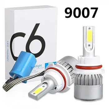 2 шт. 12 В 7200LM H4 H7 Coche светодиодные фары H1 H13 H8 H9 H11 9005 HB3 9006 HB4 6000K 72 Вт 12 В 7200LM Авто фары H4