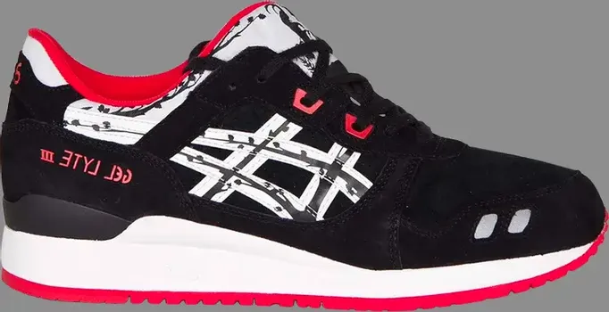 Кроссовки titolo x gel lyte 3 'papercut' Asics, черный
