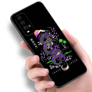 Чехол для телефона Japan Wave Anime Dragon для Xiaomi Redmi Note 5 6 9T K20 K40 K50 Pro 7A 8A 9A 9C 9i 10A 10C A1 S2 TPU черный чехол Redmi Note 5(Pro)