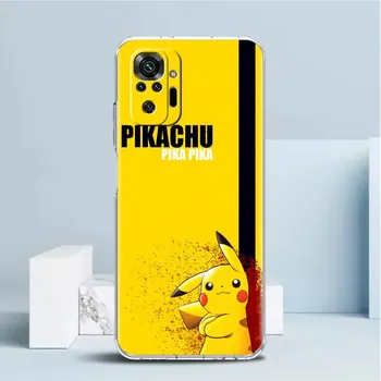 Clear Case For Xiaomi Redmi Note 11 Pro 10 9 9S 8 8T 7 9A 9C 9T 10 10C K40 Transparent Soft Phone Cover Pkemon Redmi Note 11 Pro 5G