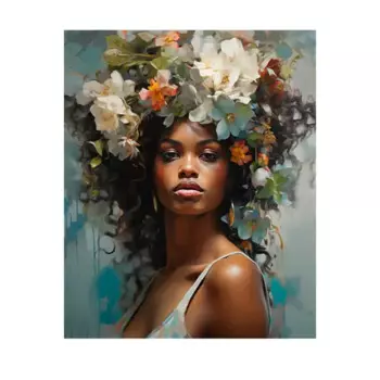 Картина Fbrush цветочная муза 40x50 см