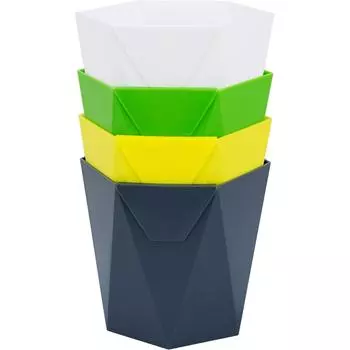 Кашпо Пазл 13.5x12x13.5 см v1 л пластик в ассортименте