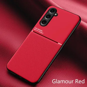 Армированный силиконовый чехол для Samsung Galaxy S23 FE, защитный чехол для Galaxy S23 Ultra, S22 Plus, S21, S20, S10, S9, S8, магнитный держатель, противоударный чехол-держатель For Galaxy S23 FE синий