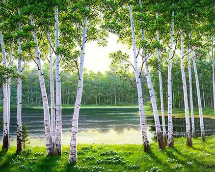 Алмазная картина «Лунный свет на озере» 5D DIY Алмазная вышивка крестиком Пейзаж Женщины и волк Животные Алмазная мозаика Домашний декор Full Round 20X30CM красный
