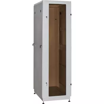 Шкаф телекоммуникационный напольный 47U 600x800, стекло, серый, разборный (3 места), NT PRACTIC 2 MG47-68 G (195046)
