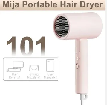Портативный анионовый фен XIAOMI MIJIA H101, быстросохнущий, профессиональный, складной, 1600 Вт, 50 миллионов отрицательных импульсов, уход за волосами для дома и путешествий