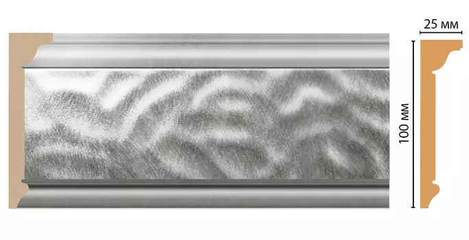 Плинтус потолочный DECOMASTER D215-375 (100*25*2400мм)