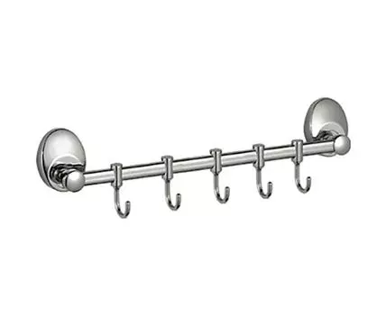 Планка с крючками для полотенец Haiba HB1615-5, хром
