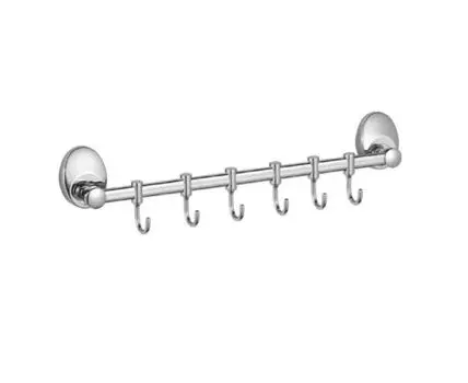 Планка с крючками для полотенец Haiba HB1615-6, хром