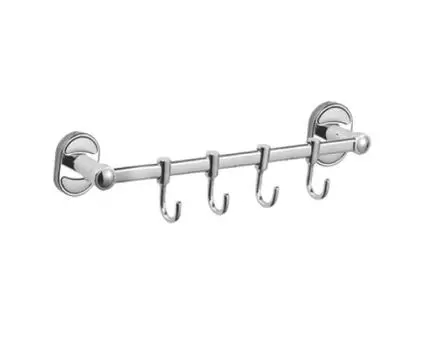 Планка с крючками для полотенец Haiba HB1915-4, хром