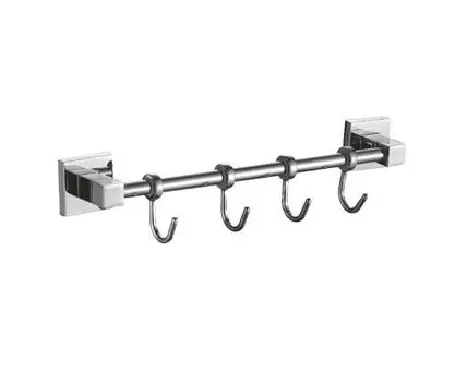 Планка с крючками для полотенец Haiba HB8615-4, хром