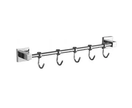 Планка с крючками для полотенец Haiba HB8615-5, хром