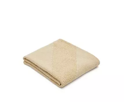 Плед Seti 100% хлопок горчичного цвета 130 х 170 см