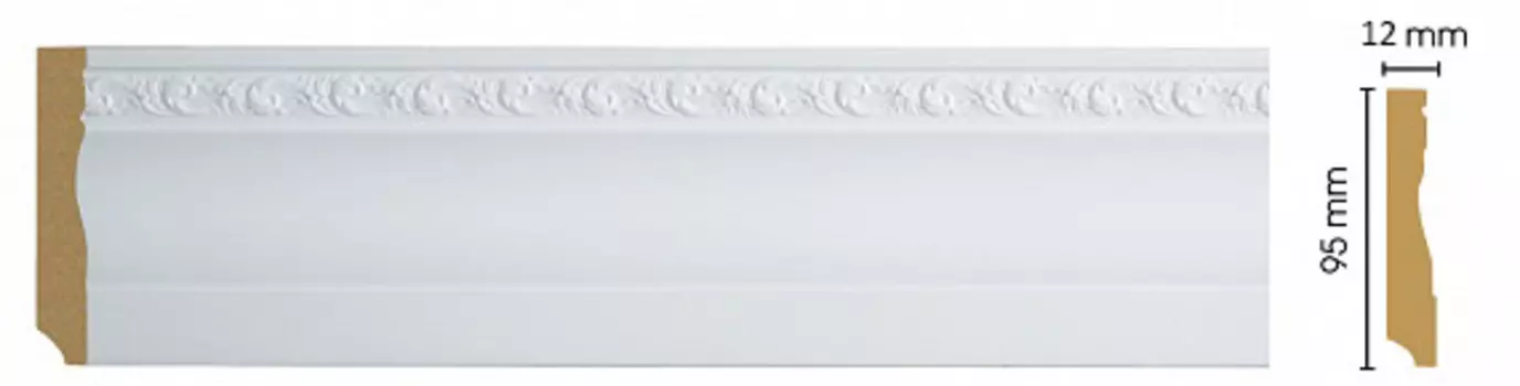 Плинтус напольный DECOMASTER 153-115 ДМ (95*12*2400 мм)