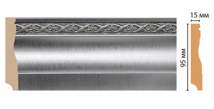 Плинтус напольный DECOMASTER 153-55 (95*12*2400мм)