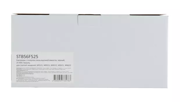 Тонер-картридж F+ STB56F525 для Lexmark MS521/MS621/MX521/MX522/MX622 (56F5U0E) черный, 25000 стр.
