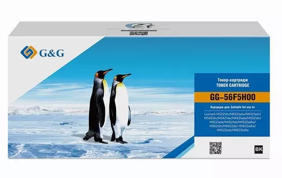 Тонер-картридж G&G GG-56F5H00 для Lexmark MS321dn/MX321adw/MS421dn/MS421dw/MS521dn/MX521ade/MX522adhe/MS621dn/MS622de/MX622adhe/MX622ade 56F5H00 с чип