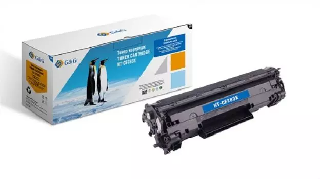 Картридж GG-CF283X Cartridge G&G for HP LJ M125/M127/M201/M225/M201;Canon MF229dw/MF226dn/MF216n/MF224dw/MF222dw/MF217w/MF211/MF212w/MF227dw, with c