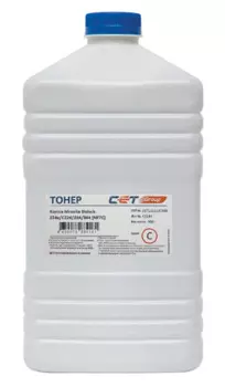 Тонер CET NF7C CET111113C500 для KONICA MINOLTA Bizhub C654/C754/C654e/C754e (CET) Cyan, 500г/бут