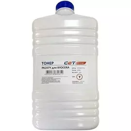 Тонер CET OSP0207Y500 PK207 желтый бутылка 500гр. для принтера Kyocera Ecosys M8124cidn/8130cidn