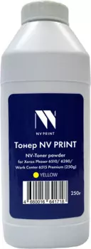 Тонер+девелопер NVP NV-XR6510-PR-250gY для Xerox Phaser 6510, 6280, WorkCenter 6515 Premium (250г) Yellow