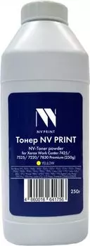 Тонер+девелопер NVP NV-XR7425-PR-250gY для Xerox WorkCenter 7425, 7525, 7220, 7830 Premium (250г) Yellow. WC 7425, 7428, 7435; WC 7220, 7225; WC 7525,