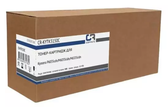 Тонер-картридж CopyRite CR-KYTK5150C для Kyocera P6035cdn/M6035cidn/M6535cidn, TK-5150C, 10000 стр, cyan