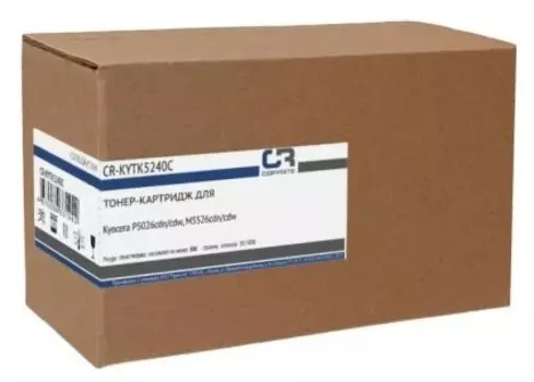 Тонер-картридж CopyRite CR-KYTK5240C для Kyocera P5026cdn/cdw, M5526cdn/cdw, TK-5240C, 3000 стр, cyan