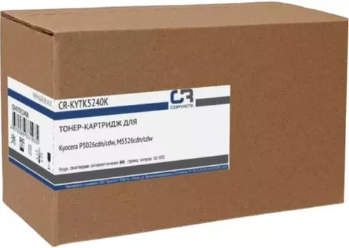 Тонер-картридж CopyRite CR-KYTK5240K для Kyocera P5026cdn/cdw, M5526cdn/cdw, TK-5240K, 4000 стр, black