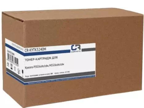Тонер-картридж CopyRite CR-KYTK5240M для Kyocera P5026cdn/cdw, M5526cdn/cdw, TK-5240M, 3000 стр, magenta