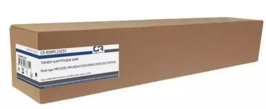 Тонер-картридж CopyRite CR-RIMPC2503Y для Ricoh type MPC2503E MPC2003/C2503/С2004/С2504/С2011 (841926), 9500 стр, yellow