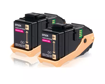 Тонер-картридж Epson S050607 пурпурный для AcuLaser C9300 (2 штуки)