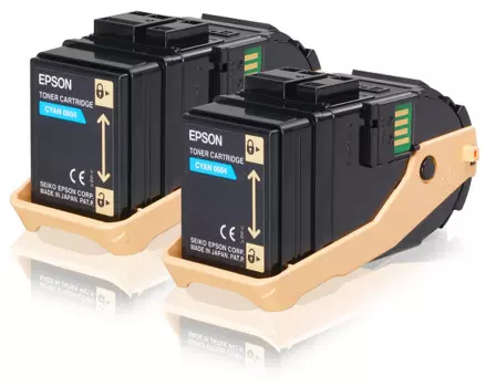 Тонер-картридж Epson S050608 голубой для AcuLaser C9300 (2 штуки)