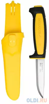 Нож Mora Basic 511 Limited Edition 2020 (13710) стальной разделочный лезв.91мм прямая заточка черный/желтыйуг