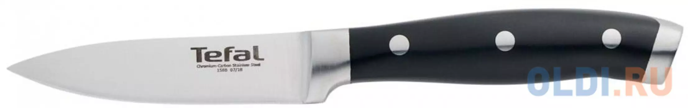 Нож Tefal K1410174 (2100109055) стальной для чистки овощей и фруктов лезв.90мм черный европодвес