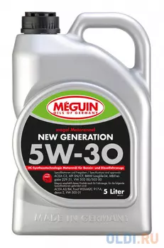НС-синтетическое моторное масло Meguin Motorenoel New Generation 5W30 5 л 6513