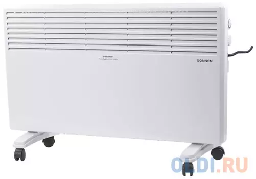 Обогреватель-конвектор SONNEN X-2000, 2000 Вт, напольная/настенная установка, белый, 453496