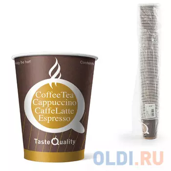 Одноразовые стаканы ФОРМАЦИЯ, комплект 75 шт., бумажные, однослойные, 250 мл, цветная печать, для холодного/горячего, HB80-280-0004