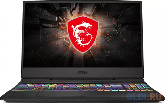 Ноутбук MSI GL65 Leopard 10SCSR-020XRU Core i5 10300H/8Gb/1Tb/SSD128Gb/NVIDIA GeForce GTX 1650 Ti 4Gb/15.6"/IPS/FHD (1920x1080)/Free DOS/black/WiFi/BT/Cam